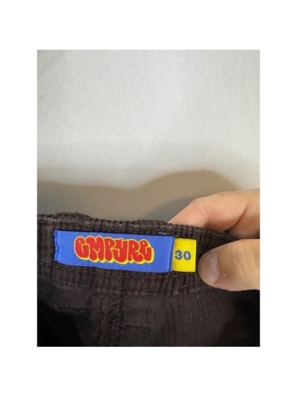 Empyre Relaxed Fit Corduroy Pants Mens 30X28 Brown Skate Trousers 100% Cotton - Picture 6 of 7